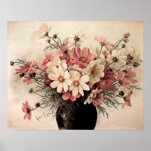 Póster Cosmos Bouquet de Vintage