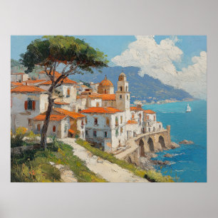 Póster Costa Amalfi Italia