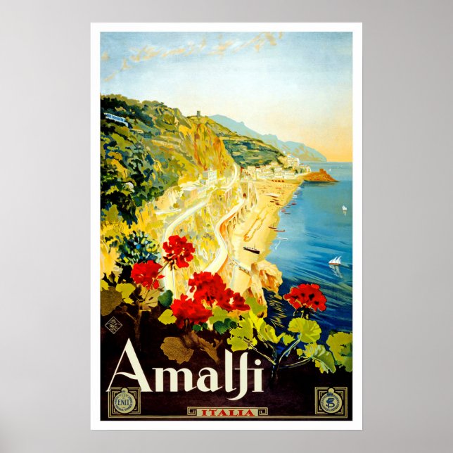 Póster Costa Amalfitana, Italia (Frente)