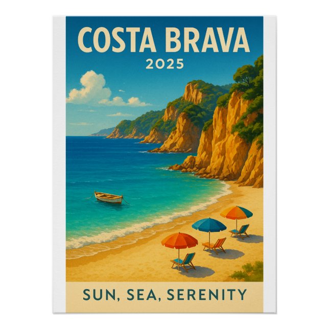 Póster Costa Brava, arte en España (Anverso)