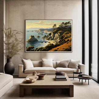 Póster Costa Central de California