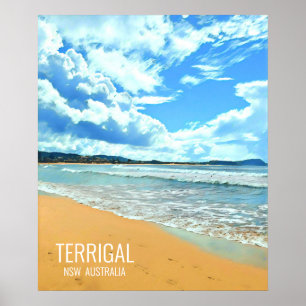 Póster Costa Central Terrigal NSW Australia