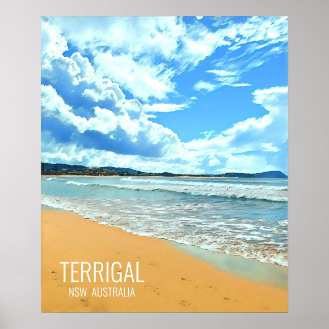Póster Costa Central Terrigal NSW Australia (Frente)
