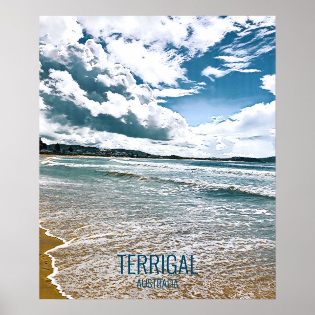 Póster Costa Central Terrigal NSW Australia (Frente)
