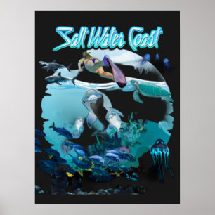 Póster Costa de Agua Salada
