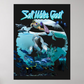 Póster Costa de Agua Salada