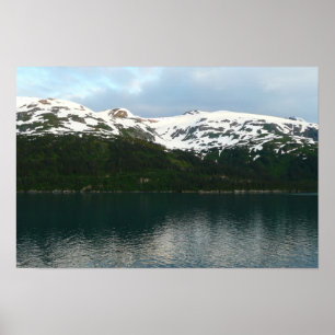 Póster Costa de Alaska al anochecer