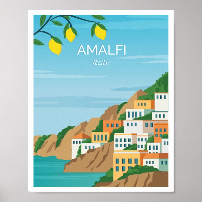 Póster Costa de Amalfi Italia (Frente)
