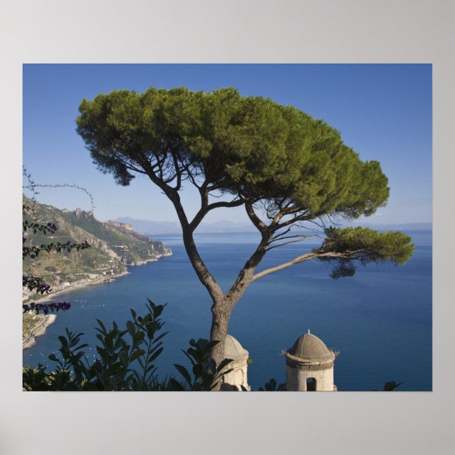 Póster Costa de Amalfi, Ravello, Campania, Italia (Frente)