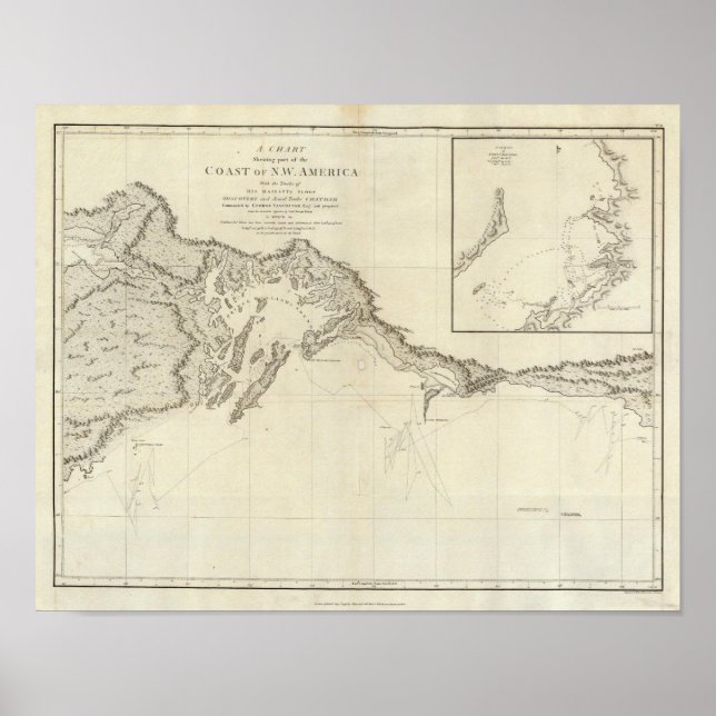 Póster Costa de América del Noroeste 6 (Frente)