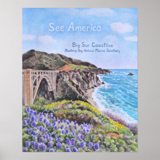 Póster Costa de Big Sur