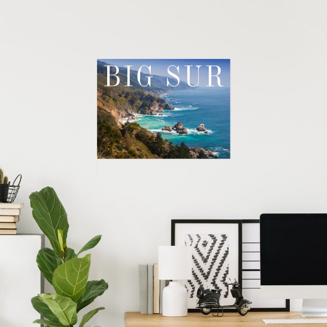 Póster Costa de Big Sur California (Oficina en casa)