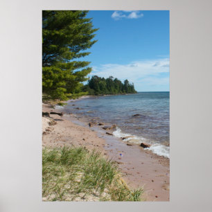 Póster Costa de Brunette Park — Lago Superior, Míchigan