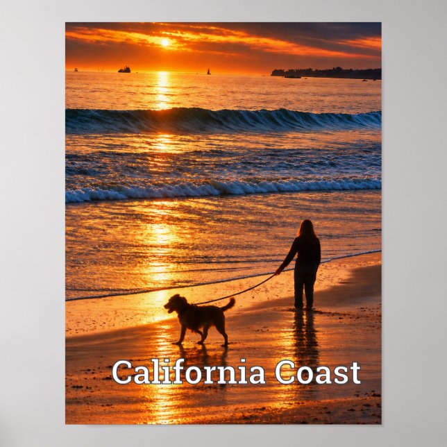 Póster Costa de California (Frente)