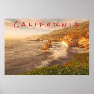 Póster Costa de California