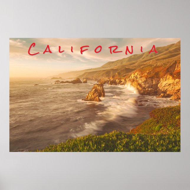 Póster Costa de California (Frente)