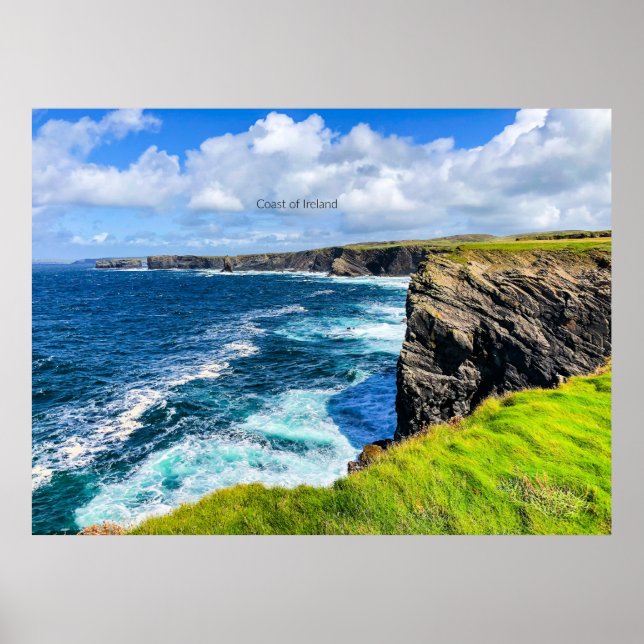 Póster Costa de Irlanda, fotografía, (Frente)
