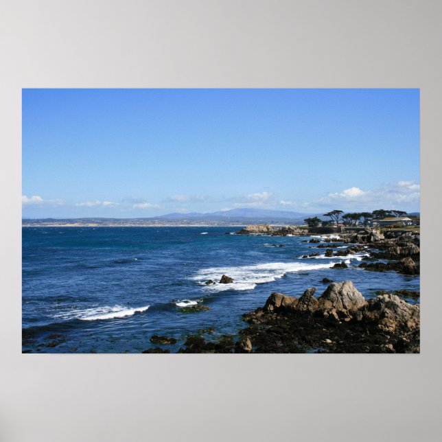 Póster Costa de la Bahía de Monterey, gran foto (Frente)