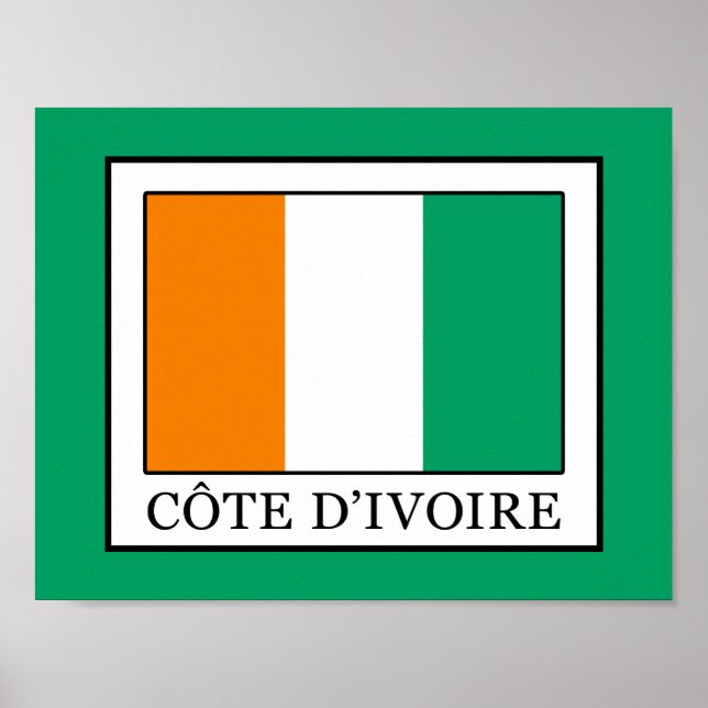 Póster Costa de Marfil (Frente)