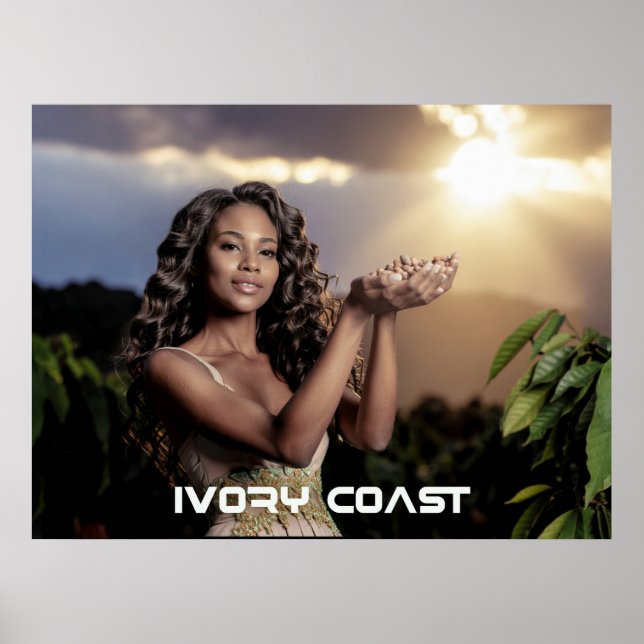 PÓSTER COSTA DE MARFIL - CACAO (Frente)