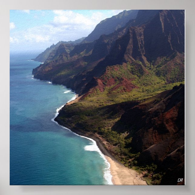 Póster Costa de Na Pali (Frente)