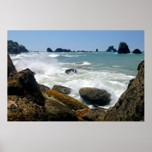 Póster Costa de Oregón