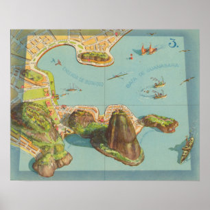 Póster Costa De Río De Janeiro