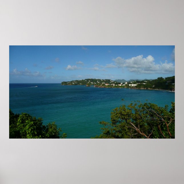 Póster Costa de Santa Lucía Foto de vacaciones en el Cari (Frente)
