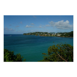 Póster Costa de Santa Lucía Foto de vacaciones en el Cari