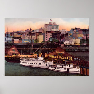 Póster Costa de Seattle Washington