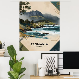 Póster Costa de Tasmania