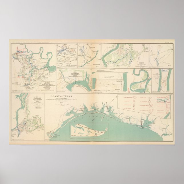 Póster Costa de Texas (Frente)