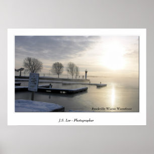 Póster Costa del invierno de Brockville