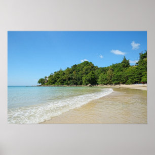 Póster costa del mar de Andamán cerca de la aldea de Kama