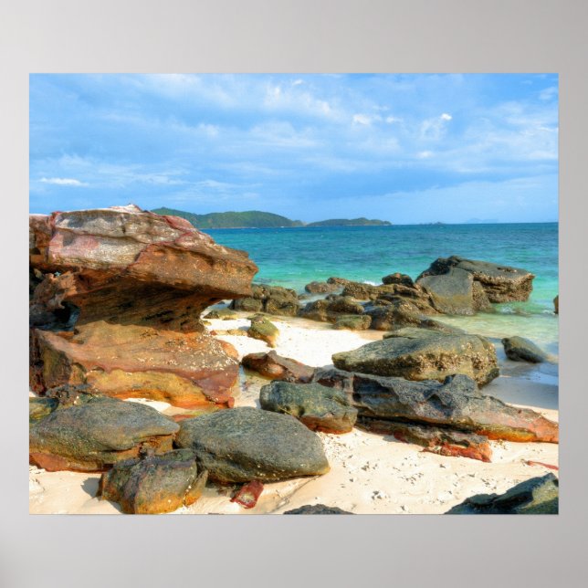 Póster Costa del mar de Andaman cerca de Phuket (Frente)