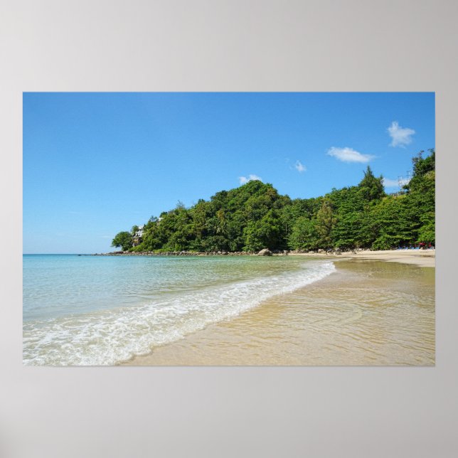 Póster Costa del mar de Andaman cerca del pueblo de Kamal (Frente)