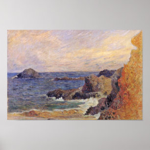 Póster Costa Del Mar Rocoso Por Paul Gauguin (Mejor Calid