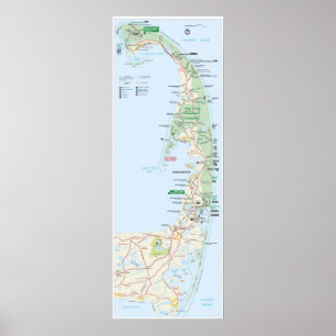 Póster Costa del nacional de Cape Cod
