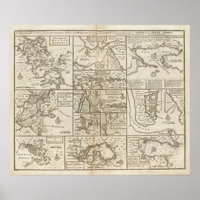 Póster Costa Este, EE. UU. (Frente)