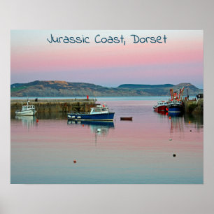 Póster Costa Jurásica, Lyme Regis, Dorset