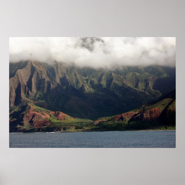 Póster Costa Napali de Kauai (Frente)