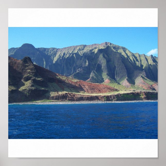 Póster Costa Napali, Hawái (Frente)