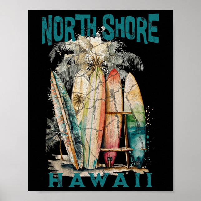 Póster Costa norte de Hawaii _2  (Frente)