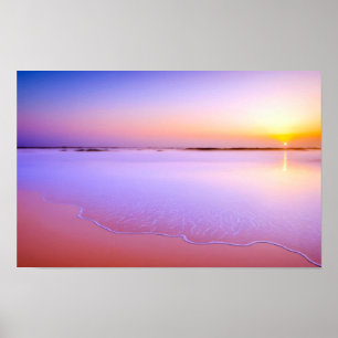 Póster Costa Oceánica Mar Naturaleza Azul Agua Vista Atar