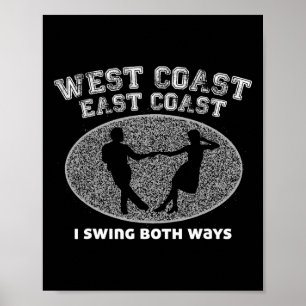 Póster Costa Oeste Costa Este I Swing Ambos Ballroom Danc