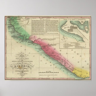 Póster Costa Oeste de África, de Sierra Leona
