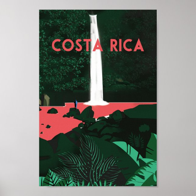 Póster Costa Rica | Cartel de viaje | Costa Rica, Costa R (Frente)