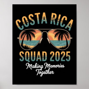 Póster Costa Rica Equipo 2025 Vacaciones Tropical Pura Vi