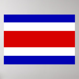 Póster Costa Rica Flag