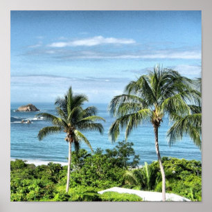 Póster Costa Rica - millas de ningún donde